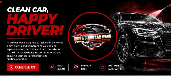 Clean car, happy driver — Ride and Shine